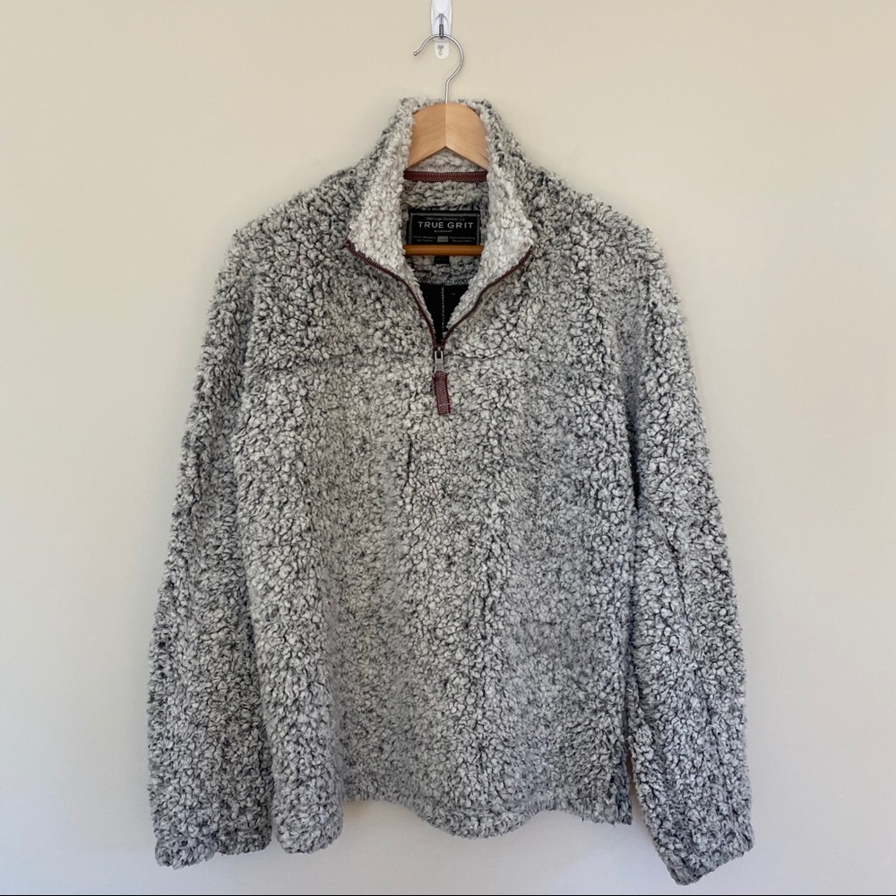 True Grit Frosty Tip Sherpa pullover